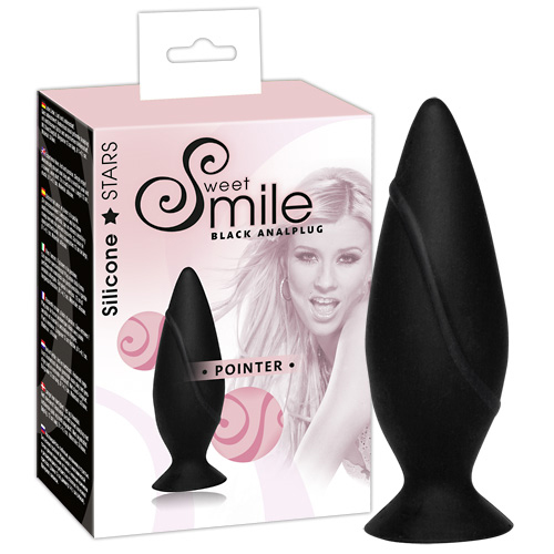 Smile Pointer black anal Plug